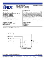 IDT74ALVC162836PA8 datasheet pdf IDT