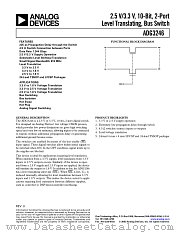 ADG3246BCP-REEL7 datasheet pdf Analog Devices