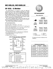 MC100EL32D datasheet pdf ON Semiconductor