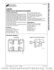LMC660 MWA datasheet pdf National Semiconductor