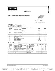 BUT12ATU datasheet pdf Fairchild Semiconductor