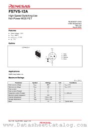 FS7VS-12A datasheet pdf Renesas