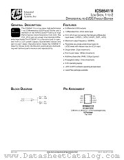ICS85411I datasheet pdf Texas Instruments