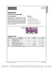 RMWB04001 datasheet pdf Fairchild Semiconductor