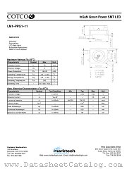 LM1-PPG1-11 datasheet pdf Marktech Optoelectronics