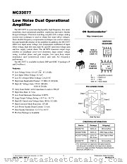 MC33077 datasheet pdf ON Semiconductor