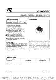 VND830MSP-E datasheet pdf ST Microelectronics