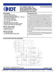 IDT74ALVCH16270PV8 datasheet pdf IDT