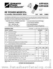 ARF460A datasheet pdf Advanced Power Technology