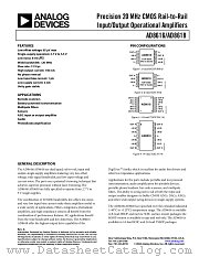 AD8616AR datasheet pdf Analog Devices