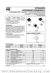 STB200NF03T4 datasheet pdf ST Microelectronics