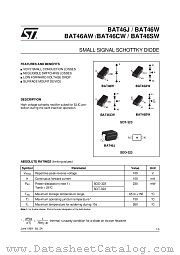 BAT46ACJW datasheet pdf ST Microelectronics
