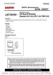 LA7161NV datasheet pdf SANYO