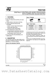 TDA7429T13TR datasheet pdf ST Microelectronics