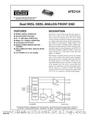 AFE2124E datasheet pdf Texas Instruments