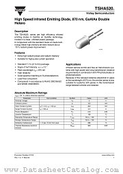 TSHA5203 datasheet pdf Vishay