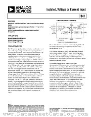 7B41-01-1 datasheet pdf Analog Devices
