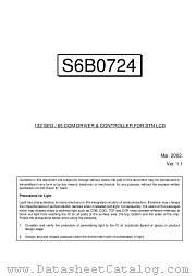 S6B0724A datasheet pdf Samsung Electronic