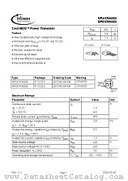 SPU07N60S5 datasheet pdf Infineon