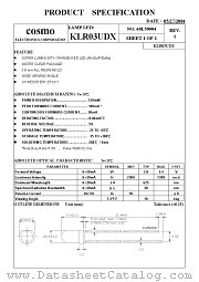KLR03UDX datasheet pdf Cosmo Electronics