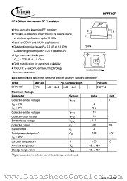BFP740F datasheet pdf Infineon