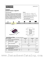 FDC6322C_NL datasheet pdf Fairchild Semiconductor
