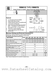 SB802G datasheet pdf Taiwan Semiconductor