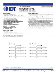 IDT74LVCH2244APG8 datasheet pdf IDT