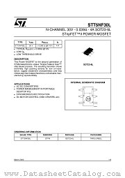 STT5NF30L datasheet pdf ST Microelectronics