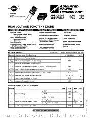 APT30S20S datasheet pdf Advanced Power Technology