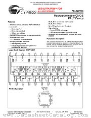 PALC22V10L-25PC datasheet pdf Cypress