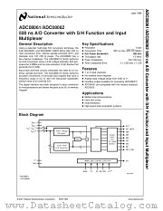 ADC08062CIWM datasheet pdf National Semiconductor
