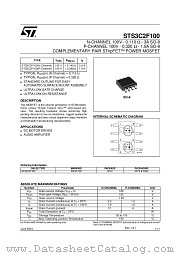 STS3C2F100 datasheet pdf ST Microelectronics