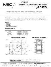 UPC4574G2(5)-T2 datasheet pdf NEC
