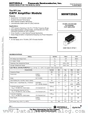 MHW7292A datasheet pdf Freescale (Motorola)