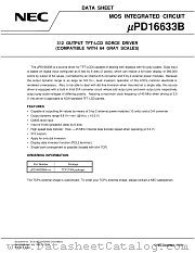 UPD16633BN-XXX datasheet pdf NEC
