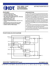 IDT74FCT162H272CTPA datasheet pdf IDT