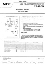 2SJ205-T2 datasheet pdf NEC