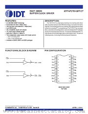 IDT74FCT810BTPY datasheet pdf IDT