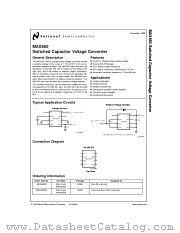 MAX660M datasheet pdf National Semiconductor