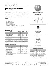 MBT3906DW1 datasheet pdf ON Semiconductor