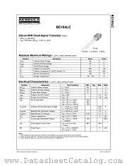 BC184LC_L34Z datasheet pdf Fairchild Semiconductor