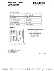 CP547 datasheet pdf Central Semiconductor