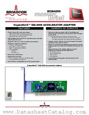 BCM4000 datasheet pdf Broadcom