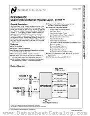DP83924BVCE datasheet pdf National Semiconductor