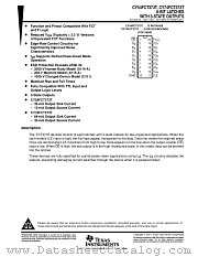 CY74FCT373CTSOCT datasheet pdf Texas Instruments