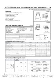 KAQV217 datasheet pdf Cosmo Electronics