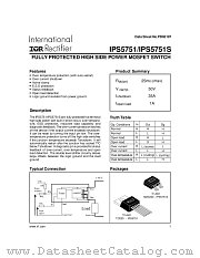 IPS5751 datasheet pdf International Rectifier