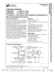 LMX2336LTM datasheet pdf National Semiconductor