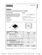 FDS6294 datasheet pdf Fairchild Semiconductor